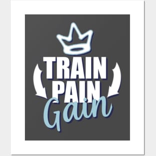 Motivational Quotes | Train Pain Gain Posters and Art